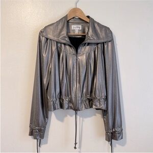 Joseph Ribkoff Silver Metallic Jacket